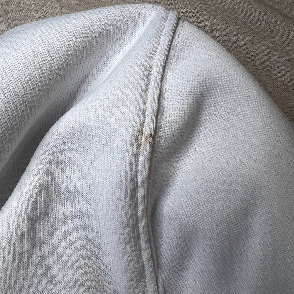 Adidas Climawarm Hoodie Mens XL White Black Big Logo 2010s Retro Sportswear - Picture 13 of 13